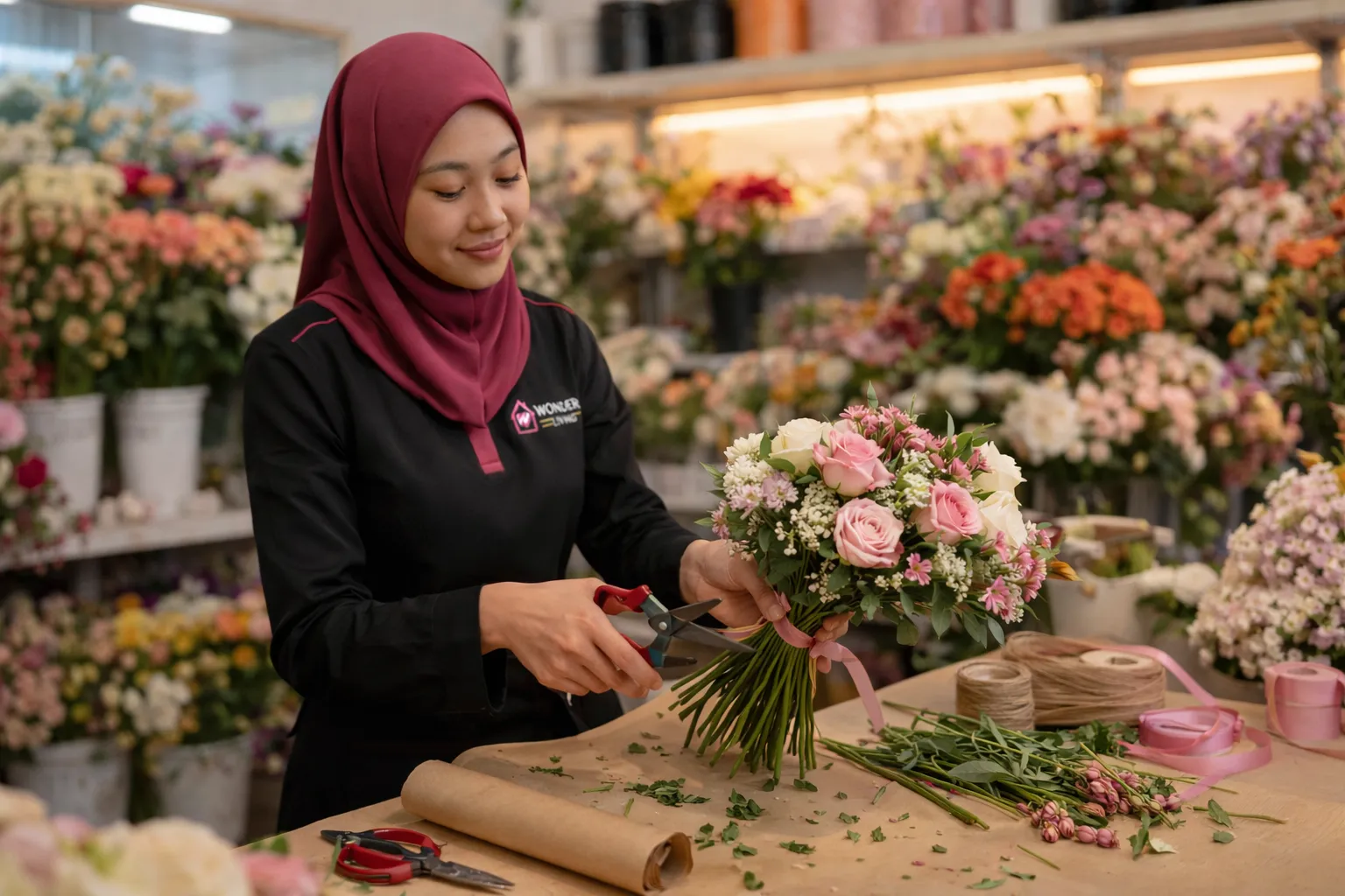 Custom bouquet inspiration from Wonder Living